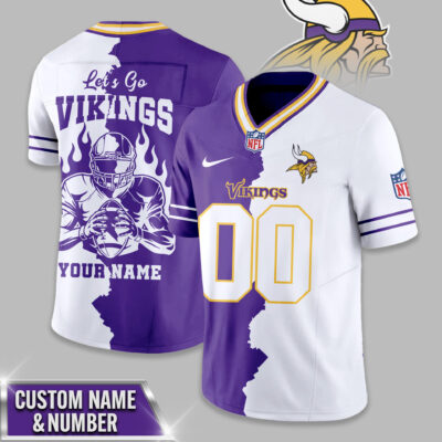 Minnesota Vikings | Premium NFL Flame Warrior Football Jersey