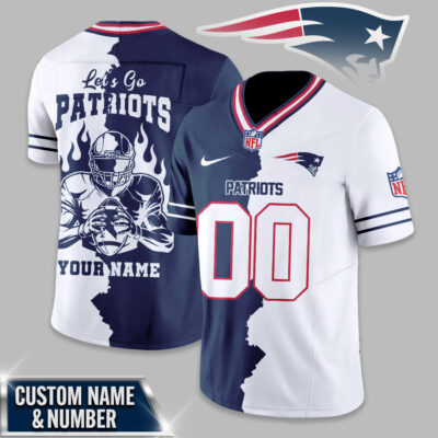 New England Patriots | Premium NFL Flame Warrior Football Jersey