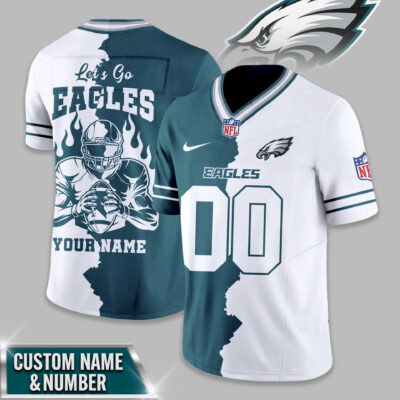 Philadelphia Eagles | Premium NFL Flame Warrior Football Jersey