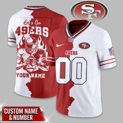 San Francisco 49ers | Premium NFL Flame Warrior Football Jersey