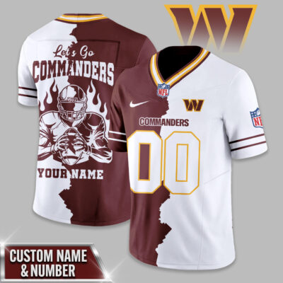 Washington Commanders | Premium NFL Flame Warrior Football Jersey