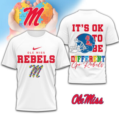 Ole Miss Rebels | Premium NCAA Its Ok To Be Different Shirt