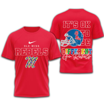 Ole Miss Rebels | Premium NCAA Its Ok To Be Different Shirt