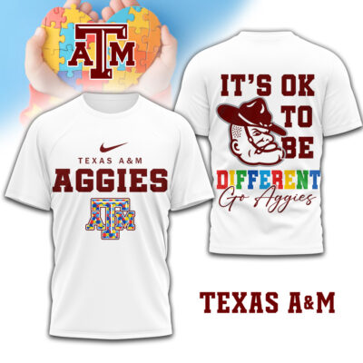Texas A&M Aggies | Premium NCAA Its Ok To Be Different Shirt
