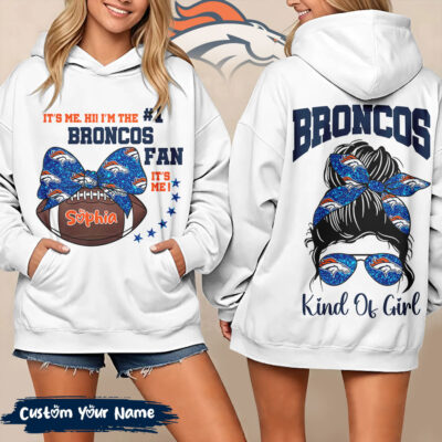 Denver Broncos | Premium NFL Kind Of Girl Hoodie - 4XL