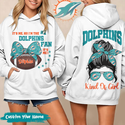 Miami Dolphins | Premium NFL Kind Of Girl Hoodie - 3XL