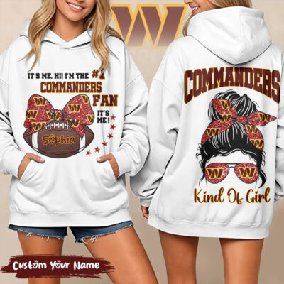 Washington Commanders | Premium NFL Kind Of Girl Hoodie - M