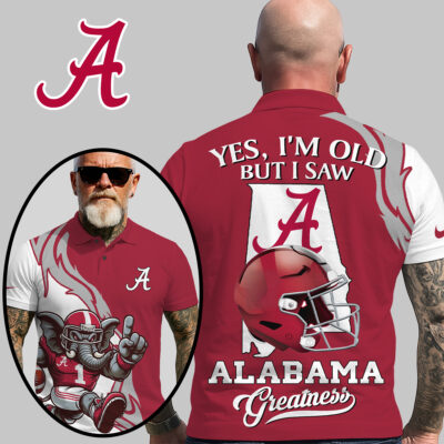 Alabama Crimson Tide | Premium NCAA Yes Im Old But Polo Shirt