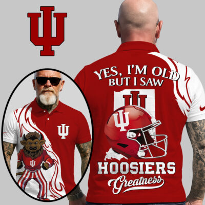 Indiana Hoosiers | Premium NCAA Yes Im Old But Polo Shirt
