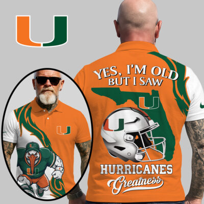 Miami Hurricanes | Premium NCAA Yes Im Old But Polo Shirt
