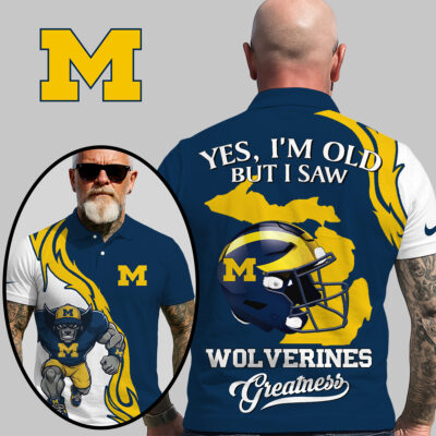 Michigan Wolverines | Premium NCAA Yes Im Old But Polo Shirt