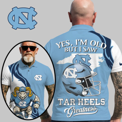 North Carolina Tar Heels | Premium NCAA Yes Im Old But Polo Shirt