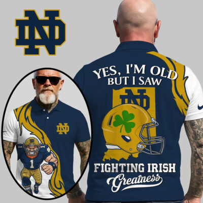Notre Dame Fighting Irish | Premium NCAA Yes Im Old But Polo Shirt