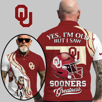 Oklahoma Sooners | Premium NCAA Yes Im Old But Polo Shirt