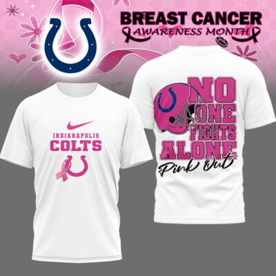 Indianapolis Colts | Premium NFL Breast Cancer October 3D Shirt