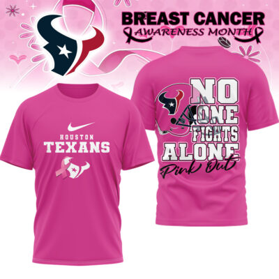 Houston Texans | Premium NFL Breast Cancer October 3D Shirt