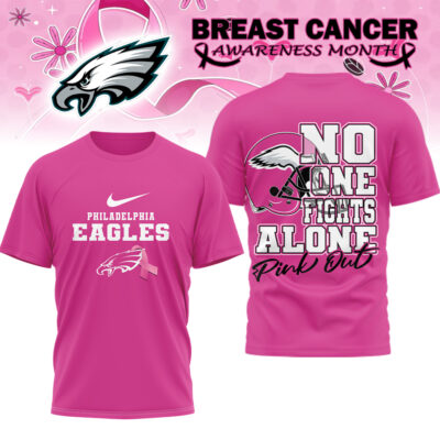 Philadelphia Eagles | Premium NFL Breast Cancer October 3D Shirt