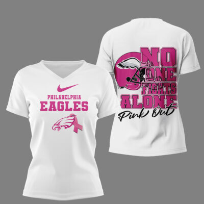 Philadelphia Eagles | Premium NFL Breast Cancer October 3D Shirt