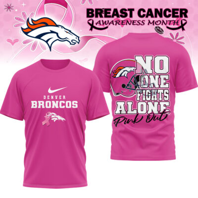 Denver Broncos | Premium NFL Breast Cancer October 3D Shirt