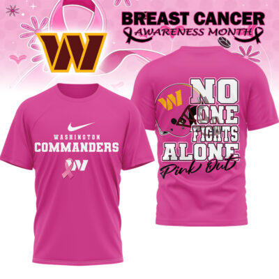 Washington Commanders | Premium NFL Breast Cancer October 3D Shirt
