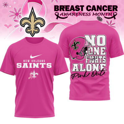 New Orleans Saints | Premium NFL Breast Cancer October 3D Shirt
