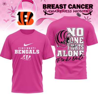 Cincinnati Bengals | Premium NFL Breast Cancer October 3D Shirt