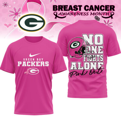 Green Bay Packers | Premium NFL Breast Cancer October 3D Shirt
