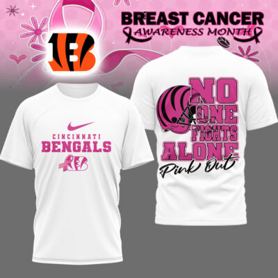 Cincinnati Bengals | Premium NFL Breast Cancer October 3D Shirt