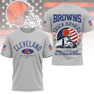 Cleveland Browns | Premium NFL Truck Driver Appreciation Week 3D Shirt