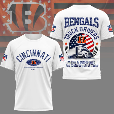 Cincinnati Bengals | Premium NFL Truck Driver Appreciation Week 3D Shirt