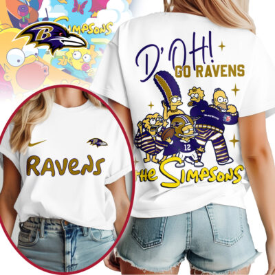 Baltimore Ravens | Premium NFL The Simpsons Fan Woman Shirt