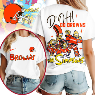 Cleveland Browns | Premium NFL The Simpsons Fan Woman Shirt