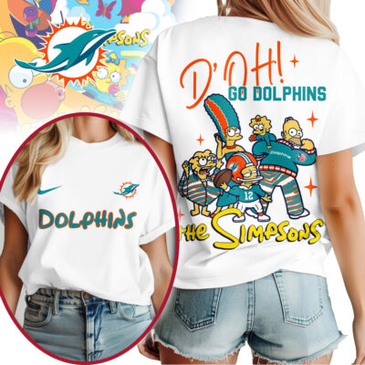 Miami Dolphins | Premium NFL The Simpsons Fan Woman Shirt