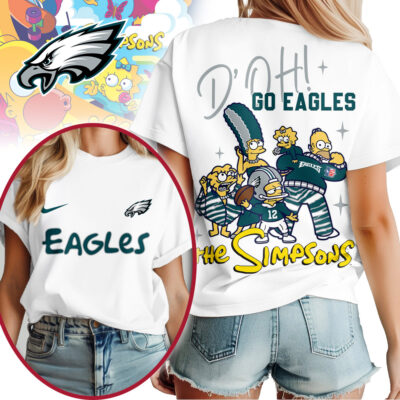 Philadelphia Eagles | Premium NFL The Simpsons Fan Woman Shirt