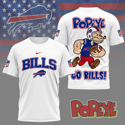 Buffalo Bills | Premium NFL Popeye Fan 3D Shirt