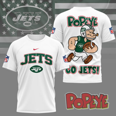 New York Jets | Premium NFL Popeye Fan 3D Shirt