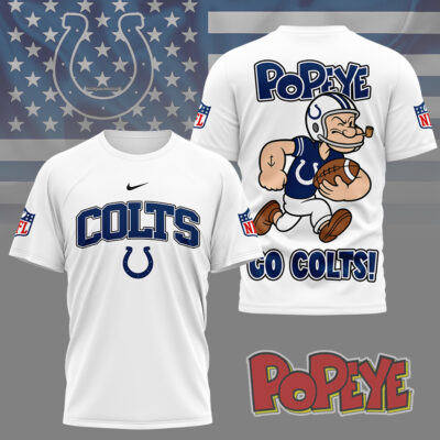 Indianapolis Colts | Premium NFL Popeye Fan 3D Shirt
