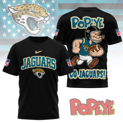 Jacksonville Jaguars | Premium NFL Popeye Fan 3D Shirt
