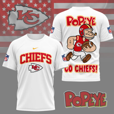 Kansas City Chiefs | Premium NFL Popeye Fan 3D Shirt