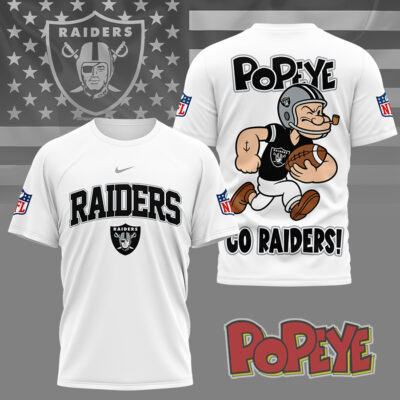 Las Vegas Raiders | Premium NFL Popeye Fan 3D Shirt