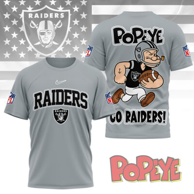 Las Vegas Raiders | Premium NFL Popeye Fan 3D Shirt