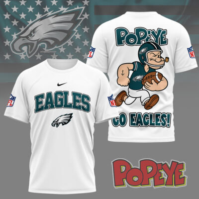 Philadelphia Eagles | Premium NFL Popeye Fan 3D Shirt