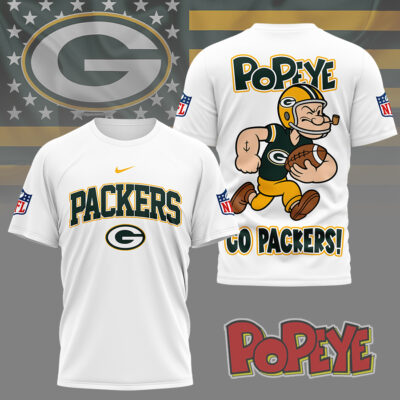 Green Bay Packers | Premium NFL Popeye Fan 3D Shirt