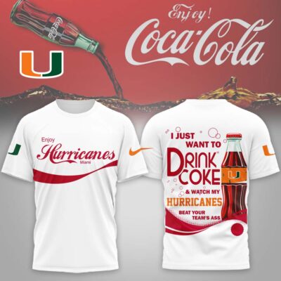 Miami Hurricanes | Premium NCAA Enjoy Coca Cola 3D Shirt