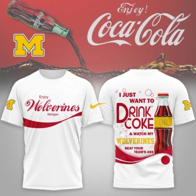 Michigan Wolverines | Premium NCAA Enjoy Coca Cola 3D Shirt
