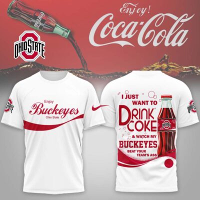 Ohio State Buckeyes | Premium NCAA Enjoy Coca Cola 3D Shirt - XL