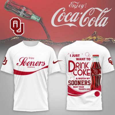 Oklahoma Sooners | Premium NCAA Enjoy Coca Cola 3D Shirt - 2XL