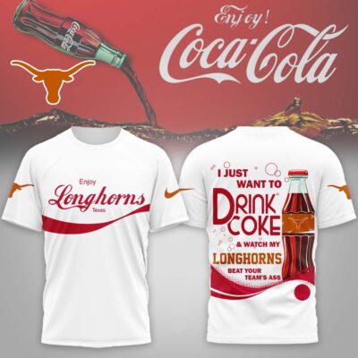 Texas Longhorns | Premium NCAA Enjoy Coca Cola 3D Shirt