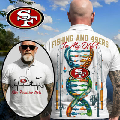 San Francisco 49ers | Premium NFL Fishing In My DNA Polo Shirt
