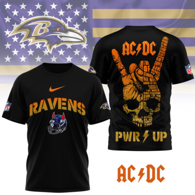 Baltimore Ravens | Premium NFL Ac/Dc Fan 3D Shirt